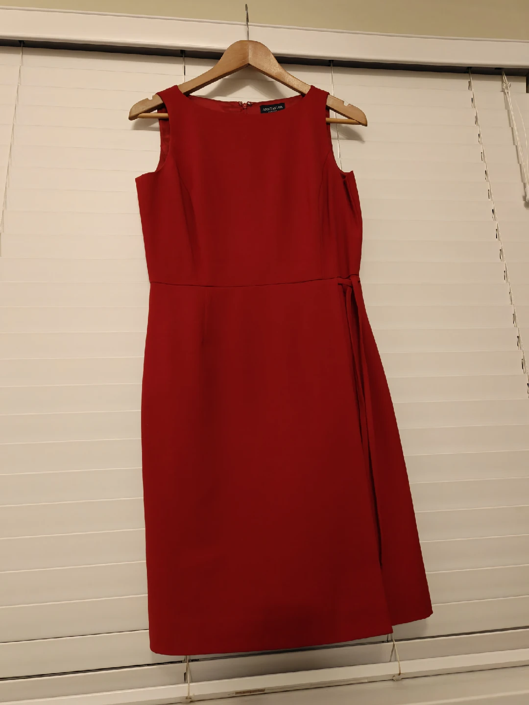 Ann Taylor Classic Red Sheath Dress