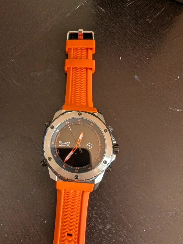Bulova Marine Star Orange Watch image indicator(3)