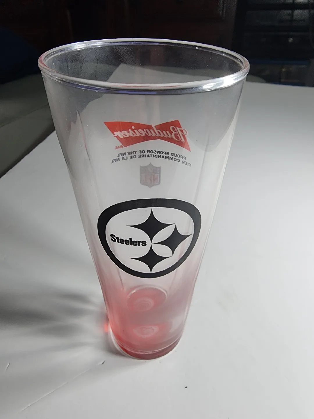 Budweiser Pittsburgh Steelers NFL Pint Glass image indicator(4)
