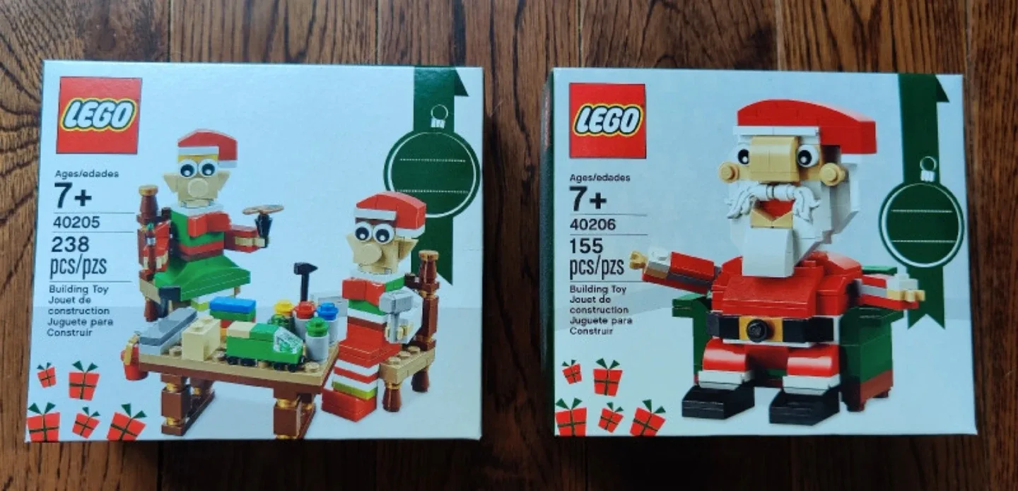 LEGO 40205 & 40206 Christmas Holiday Sets (new) 🎄🎅 🎁 thumbnail