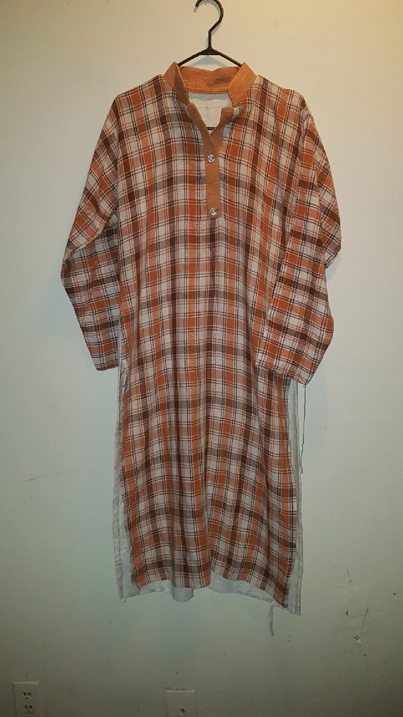 Orange Plaid Kurta - photo 2