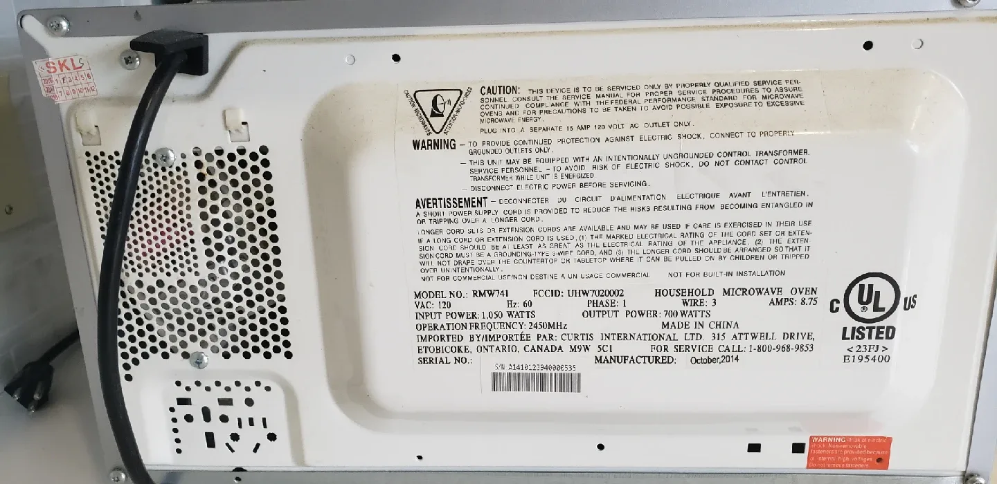 RCA Microwave Oven - Etobicoke Pick Up image indicator(2)