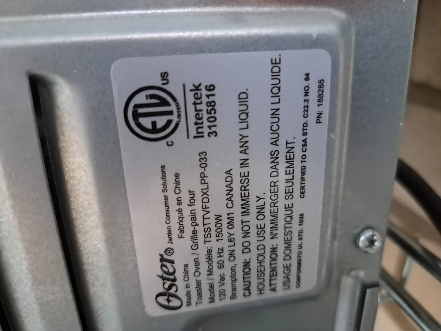 Oster Toaster Oven/Grille-pain four image indicator(3)