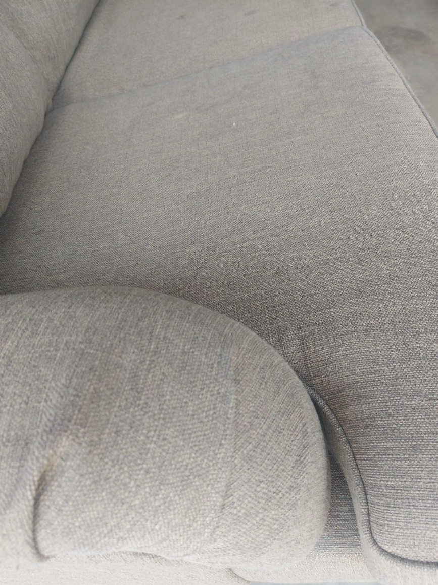 Beige Three-Seat Sofa - photo 4