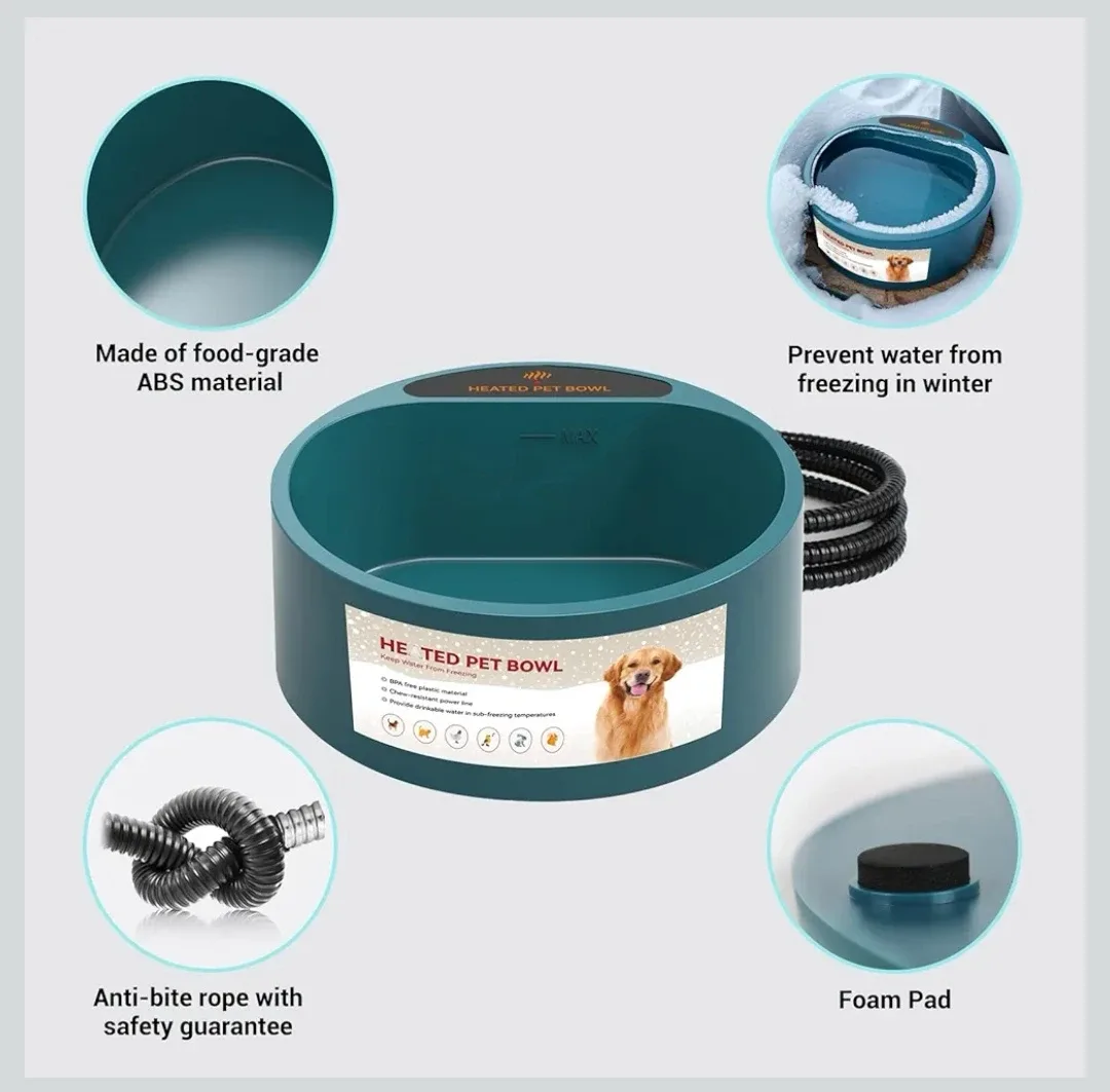 Heated Pet Bowl - Keep Water From Freezing! image indicator(5)