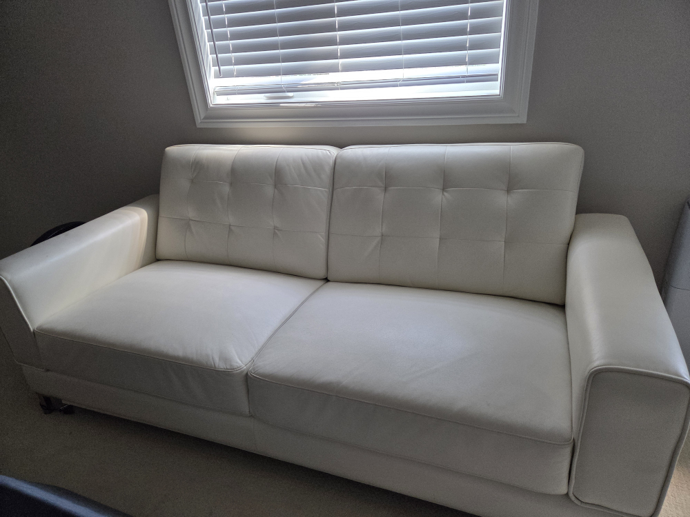 White Leather Sofa