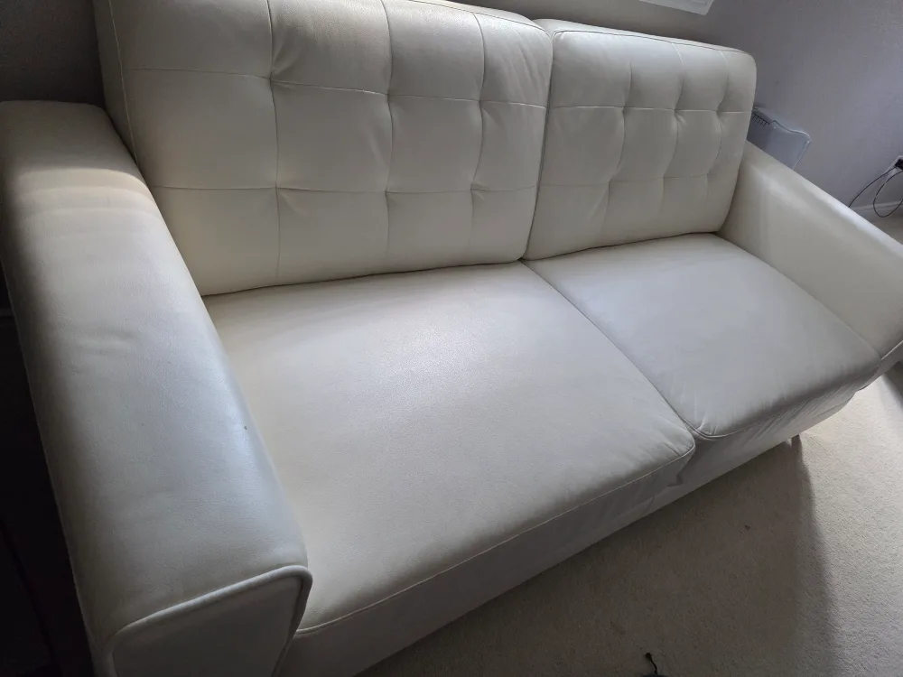 White Leather Sofa image indicator(2)
