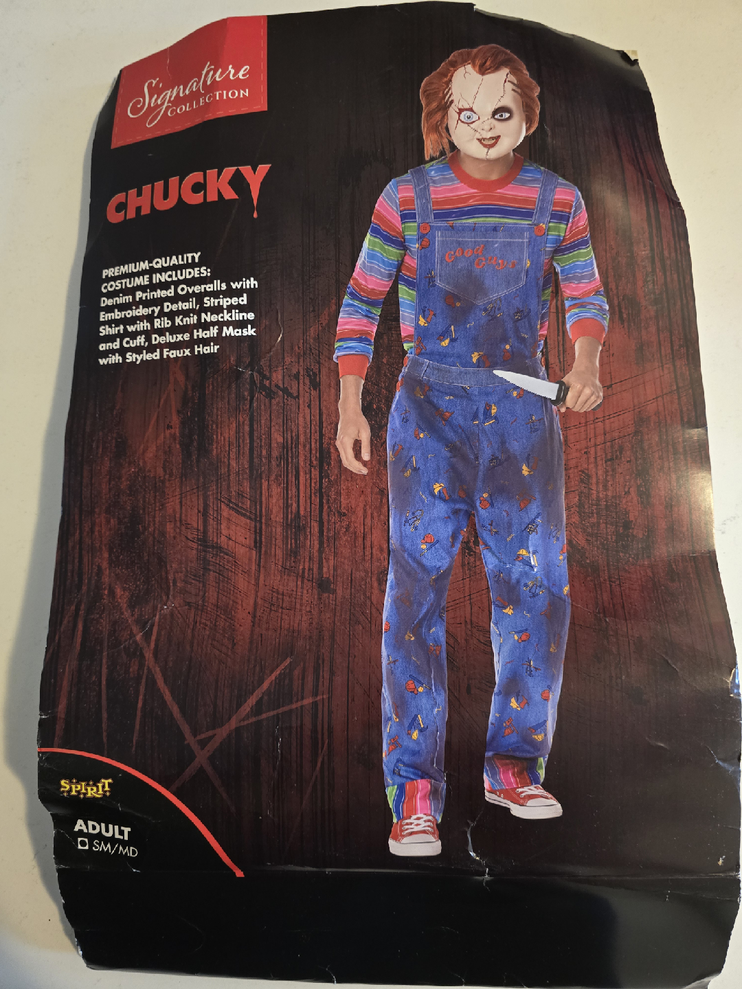 Chucky Costume - Adult Size SM/MD
