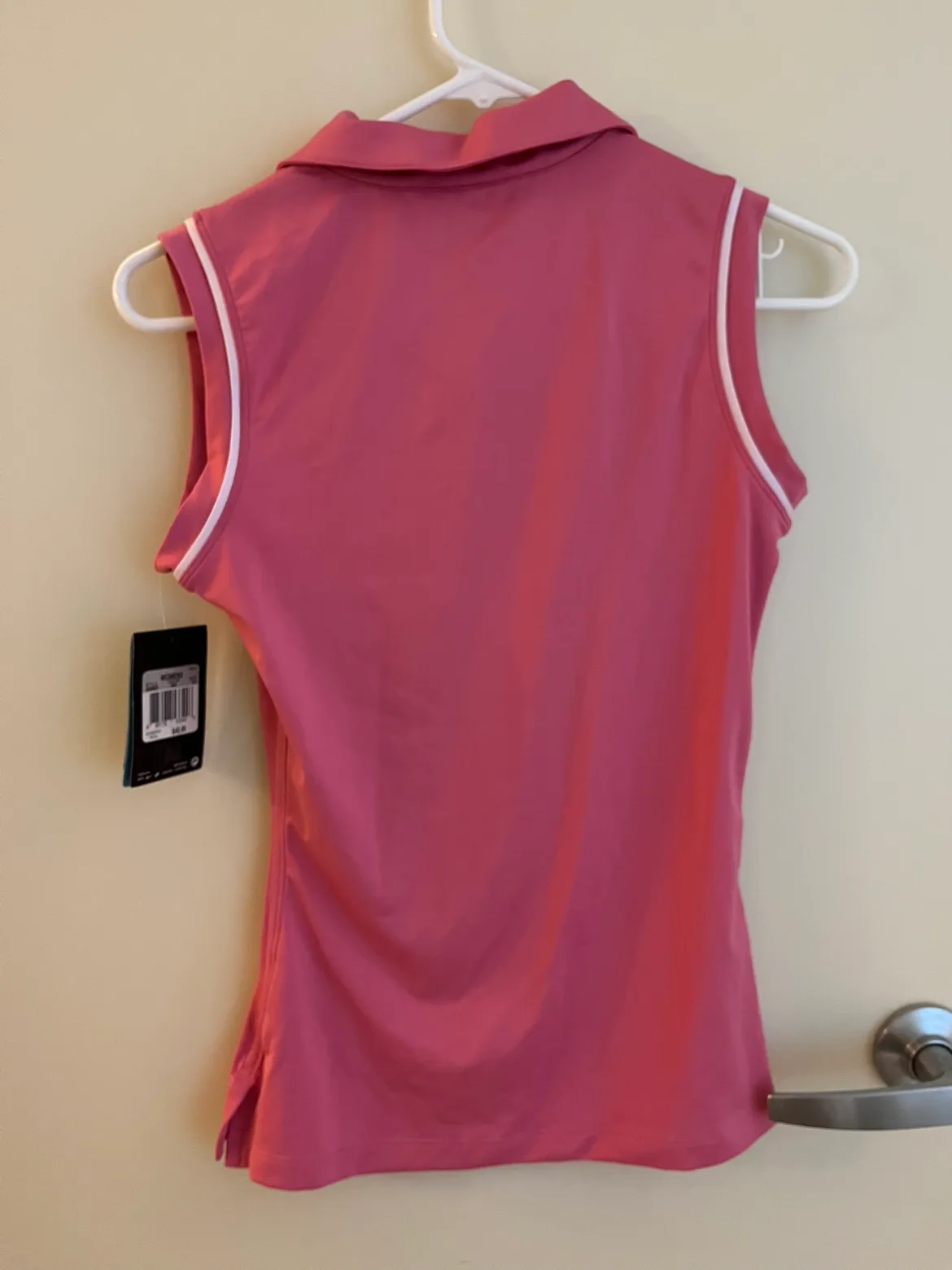 Nike sleeveless golf shirt pink (new) image indicator(2)
