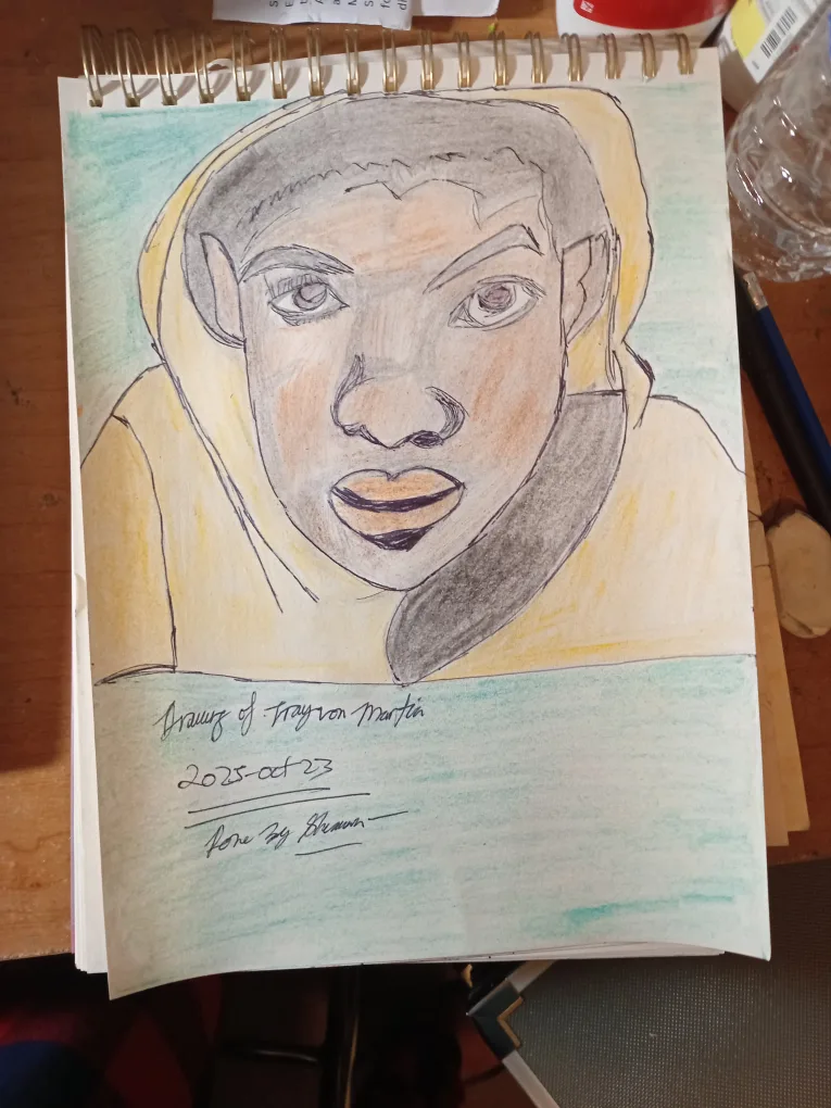 Trayon Martin Drawing Illustration by custom artist Sherwin image indicator(2)
