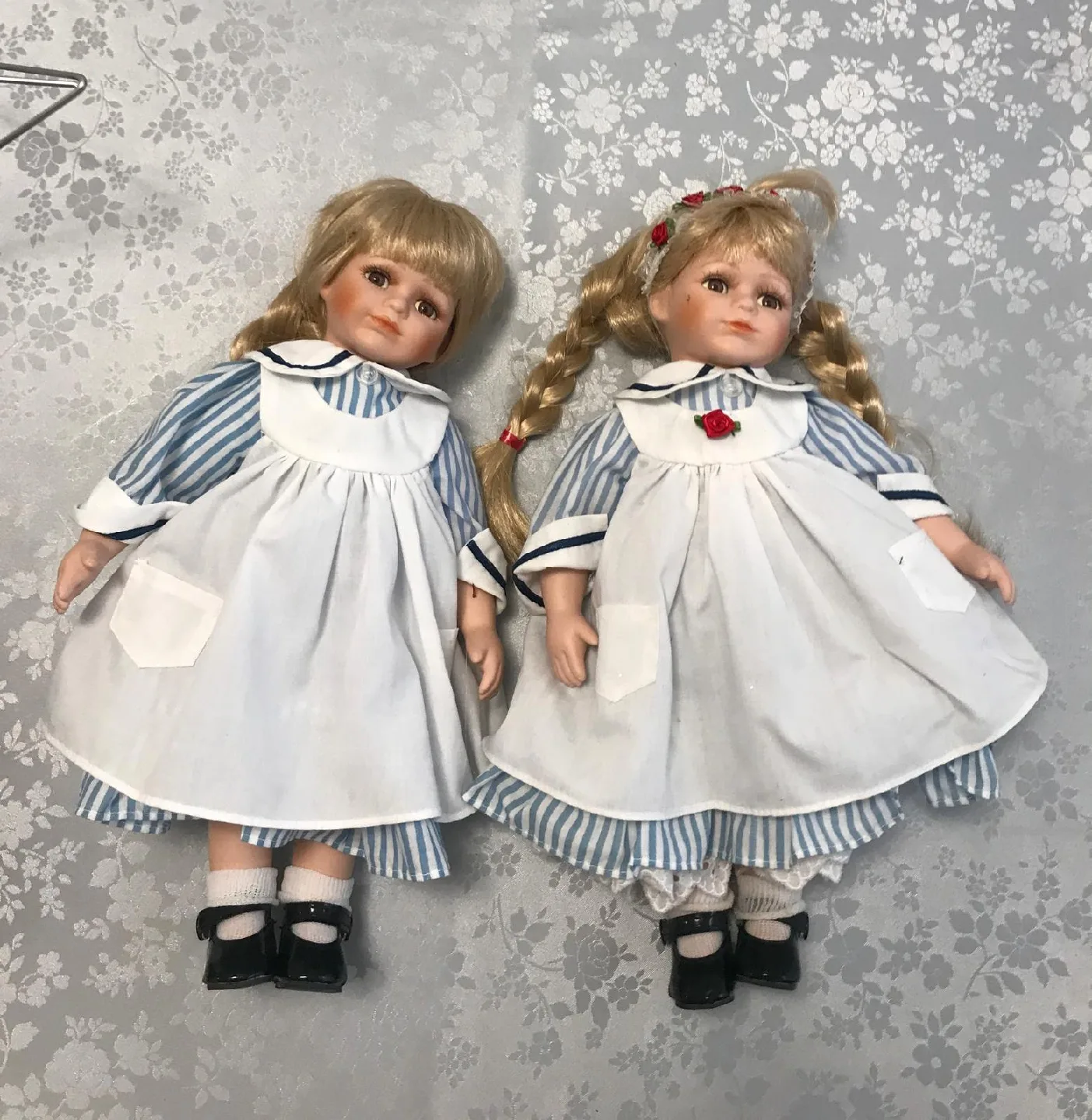 Collectible Porcelain Dolls (Set of 2) thumbnail