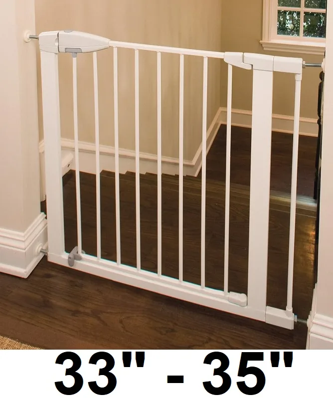 Munchkin Easy Close Gate - 33"-35" - White thumbnail