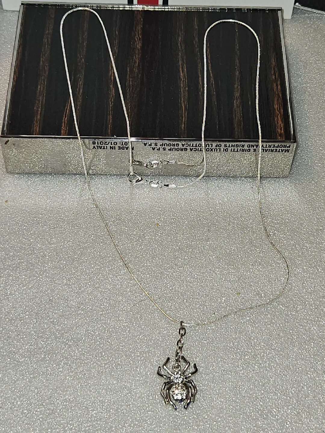 Spider Pendant Necklace with S925 Italian silver necklace image indicator(7)