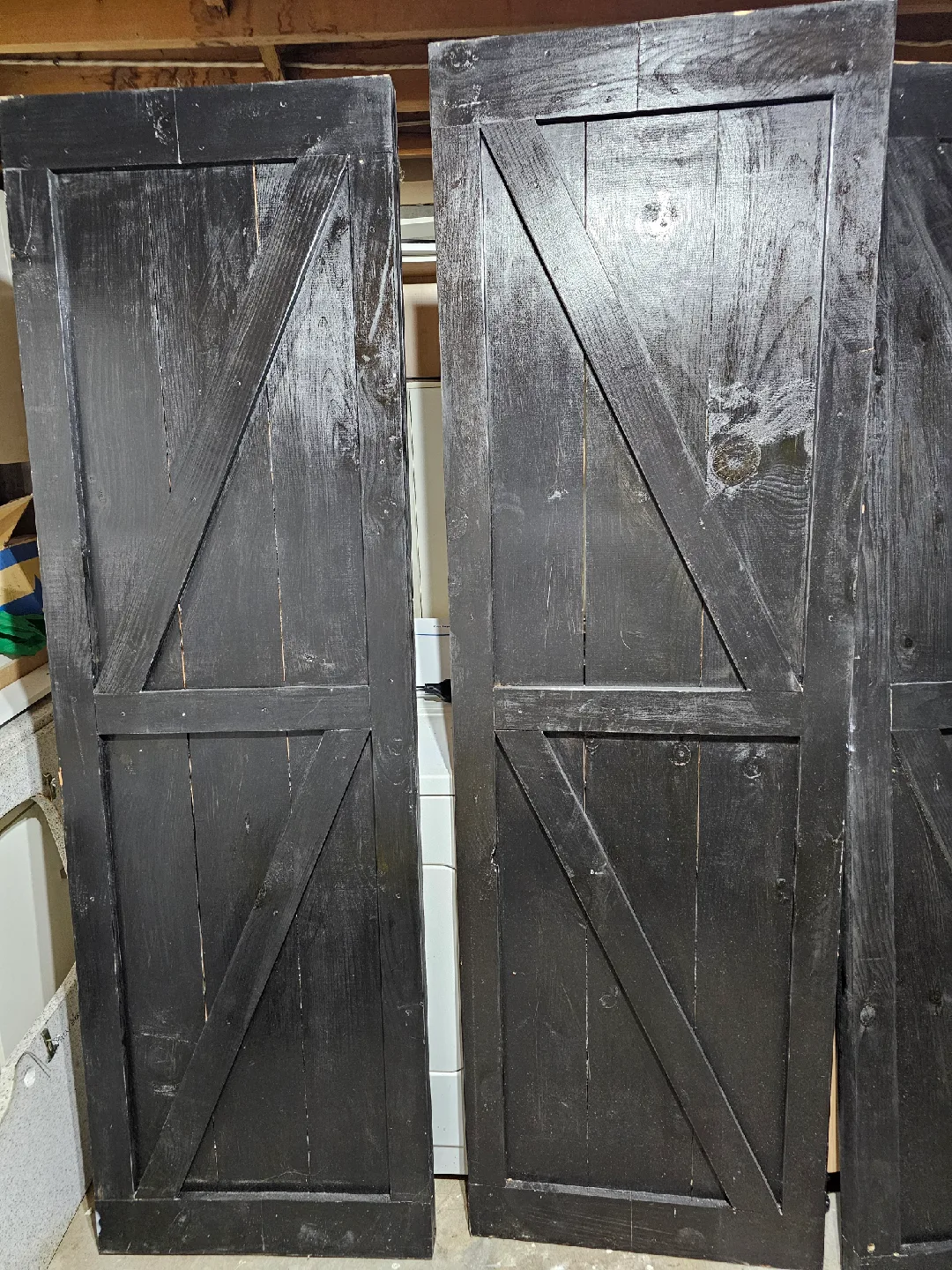 Black Wooden Barn Doors image indicator(2)
