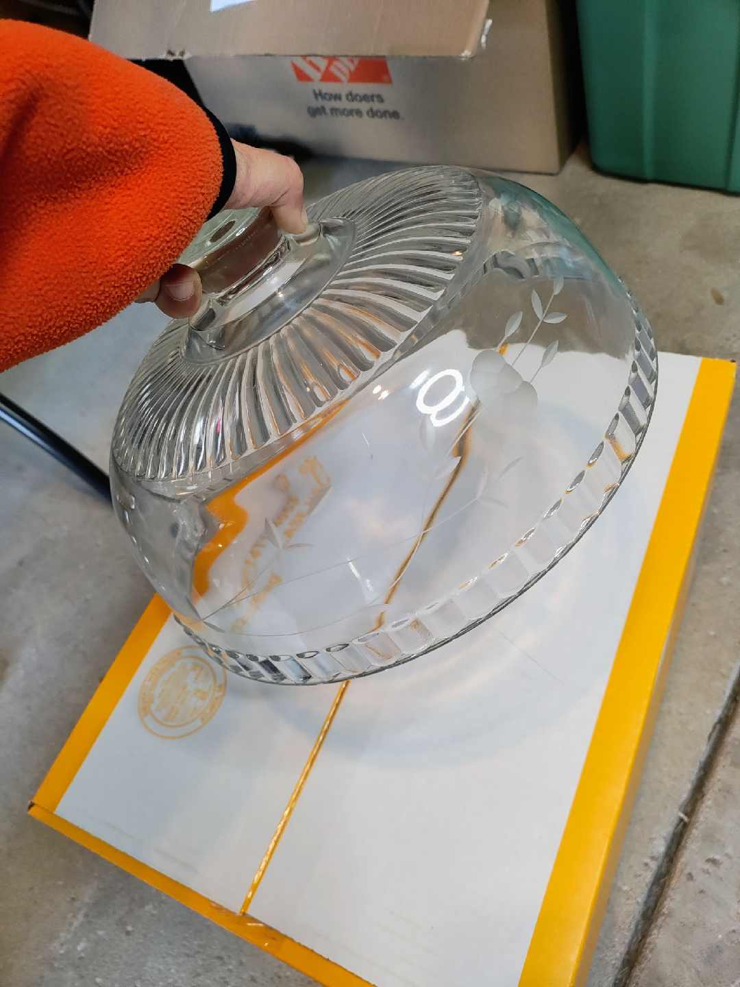 Princess House Heritage Clear Crystal Pastry/Cake/Pie  Dome Lid - photo 3