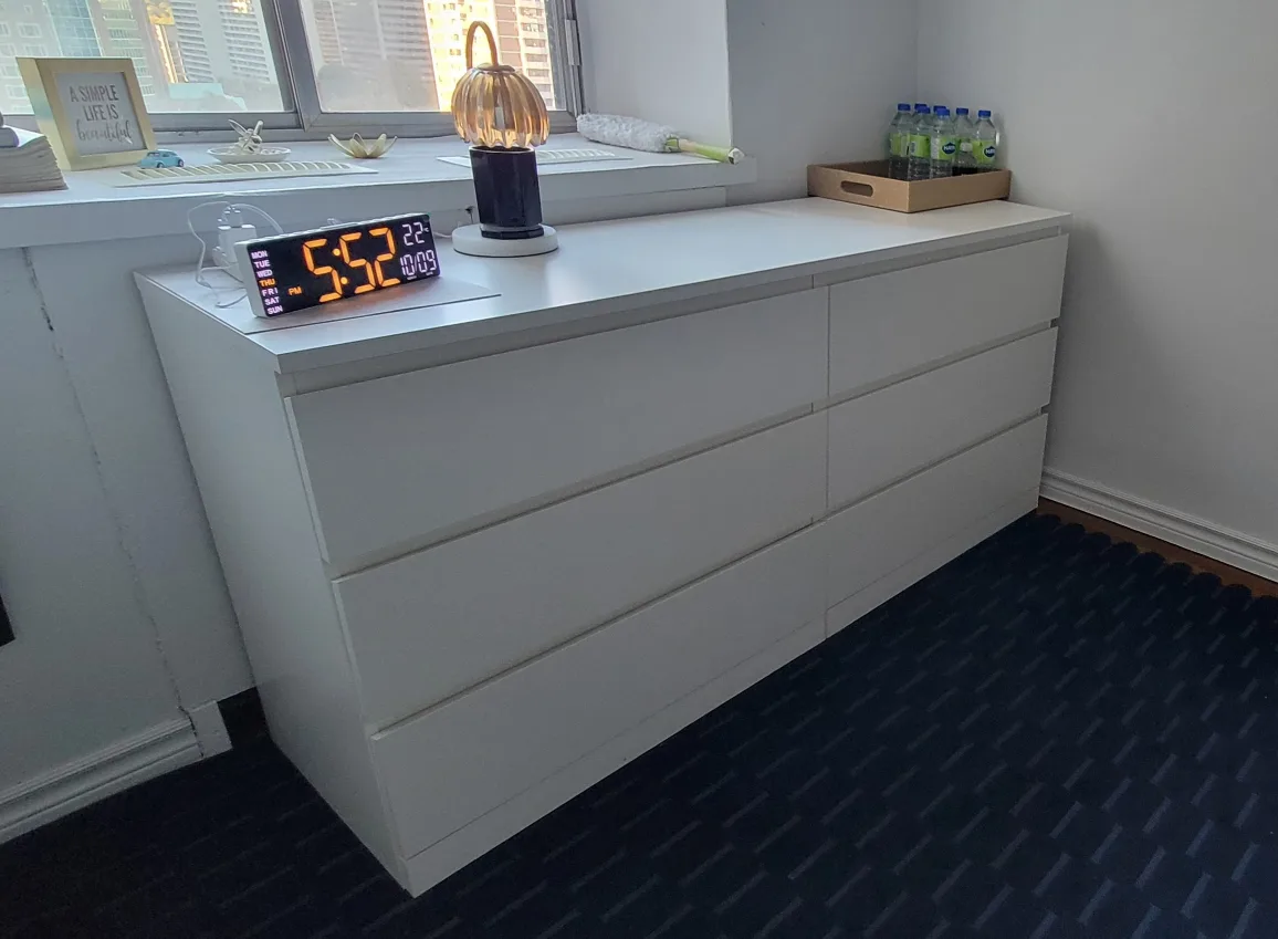 IKEA Malm 6-Drawer Dresser - White thumbnail