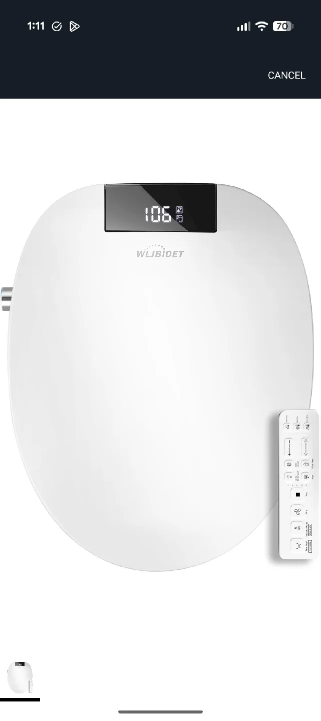WLJBDET Smart Bidet Toilet Seat image indicator(2)