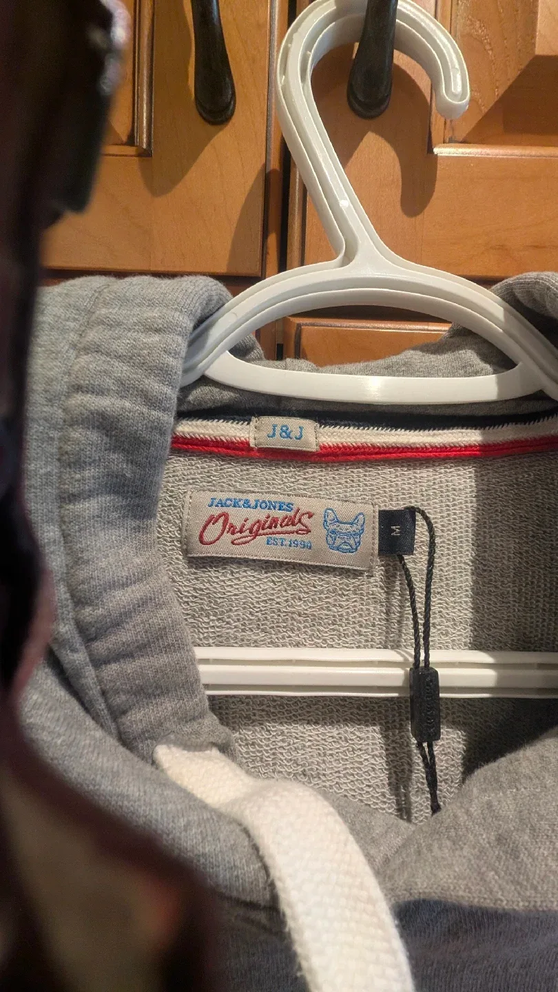 Jack & Jones Originals Grey Hoodie - Size M image indicator(3)