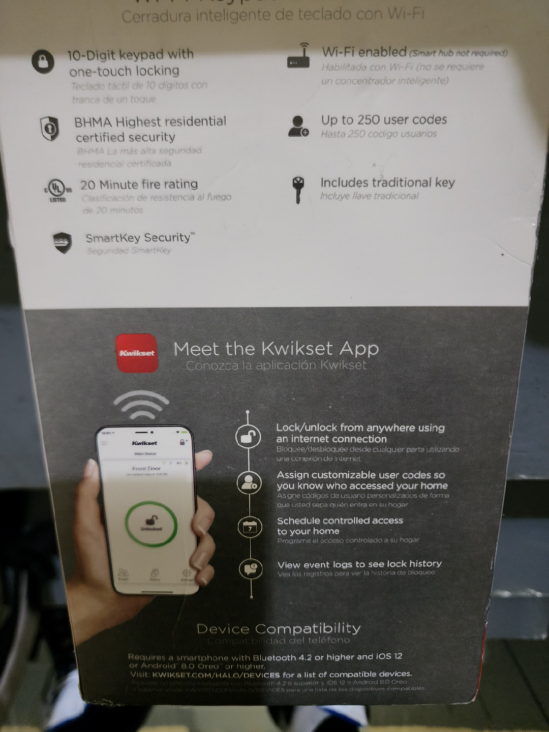Kwikset Halo Keypad Wi-Fi Smart Lock - Venetian Bronze - photo 3