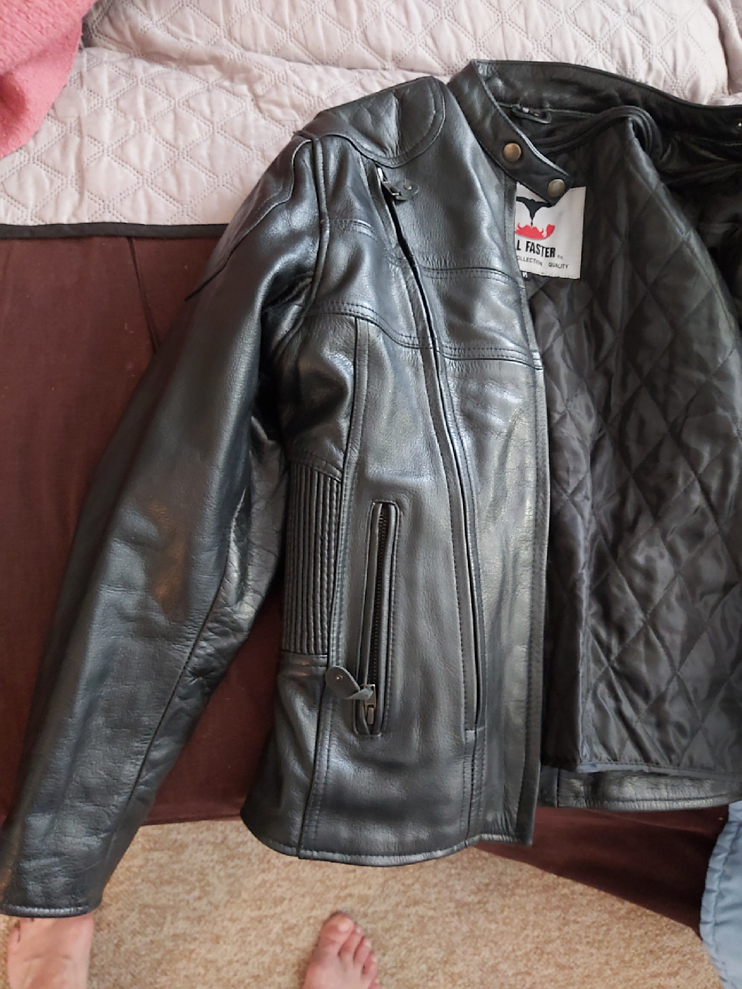 ladies leather jacket - photo 5