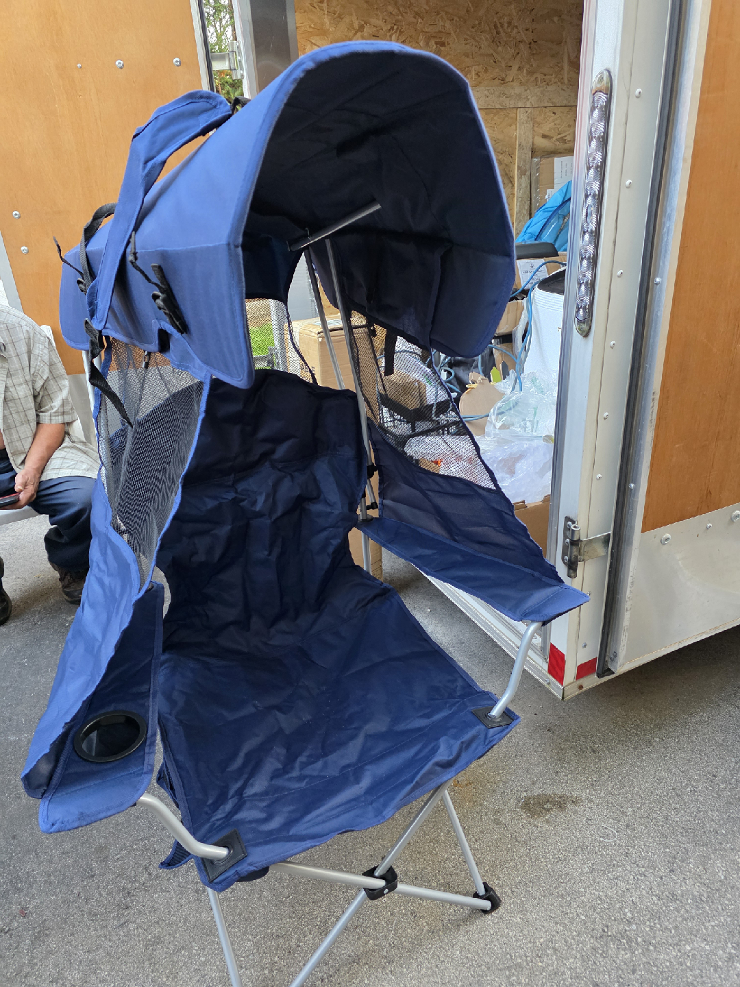 Blue Canopy Camping Chair - photo 2