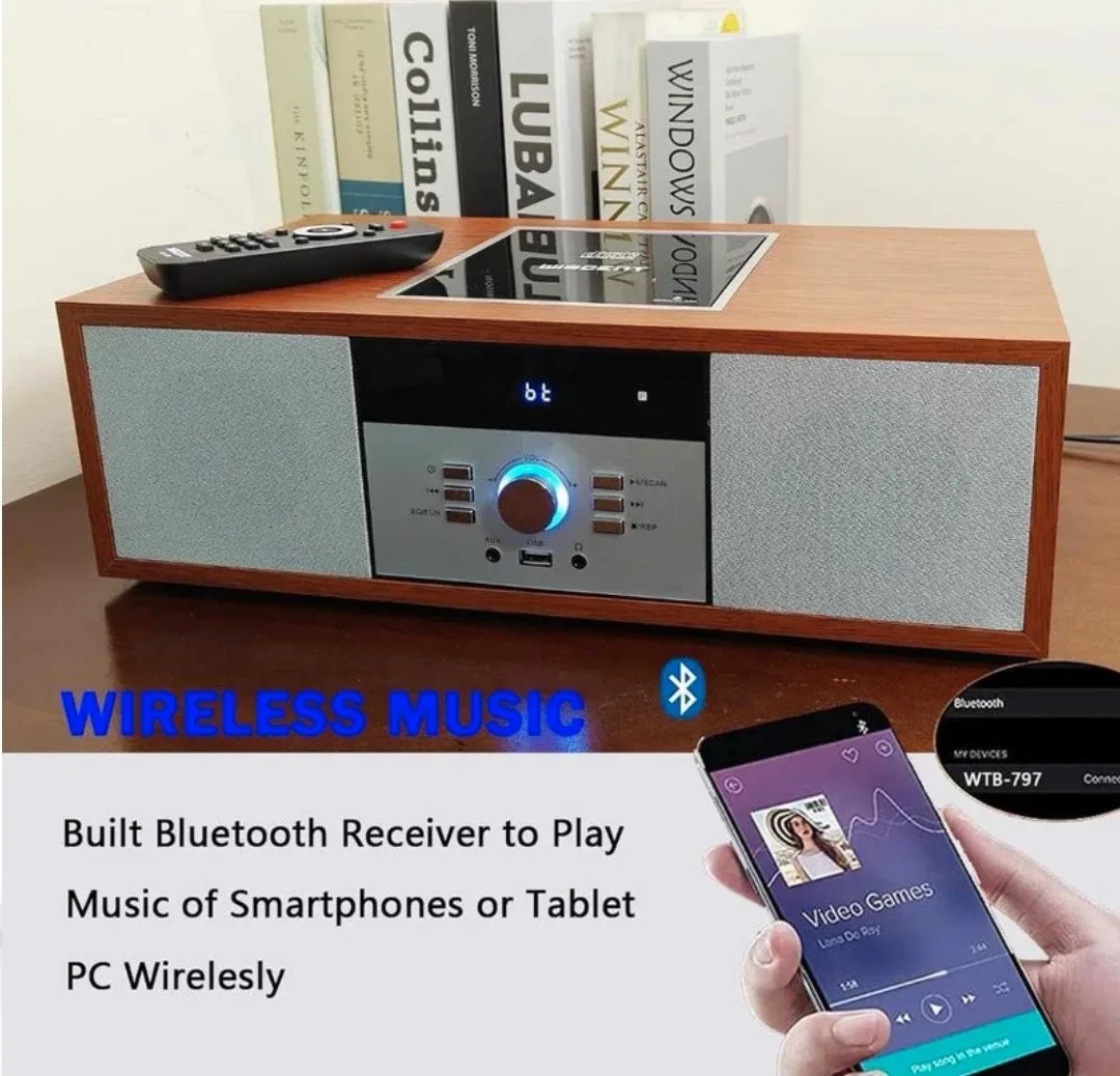 WISCENT Vintage Micro HiFi System WTB-797 image indicator(3)