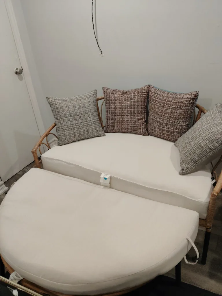 Boho Rattan Daybed with Cushions image indicator(2)