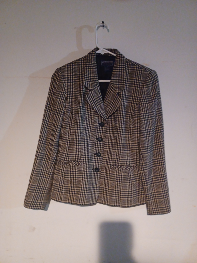 Charter Club Petites Plaid Blazer - Size 4