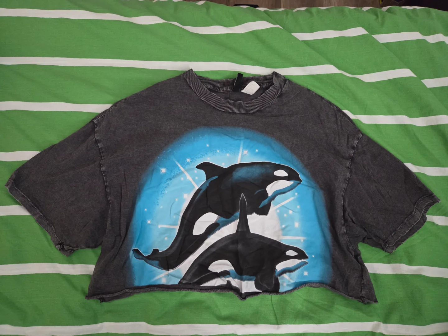 H/M Graphic Print Cropped Tee thumbnail