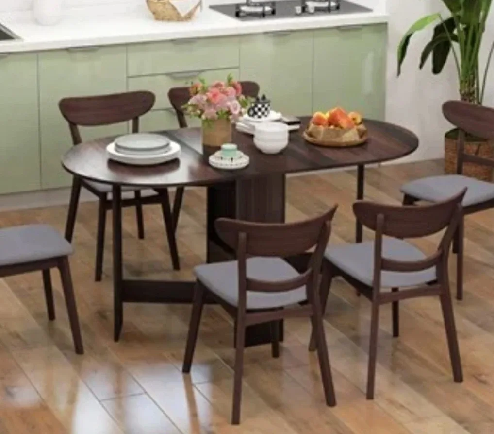 Dark Brown Drop Leaf Dining Table image indicator(2)