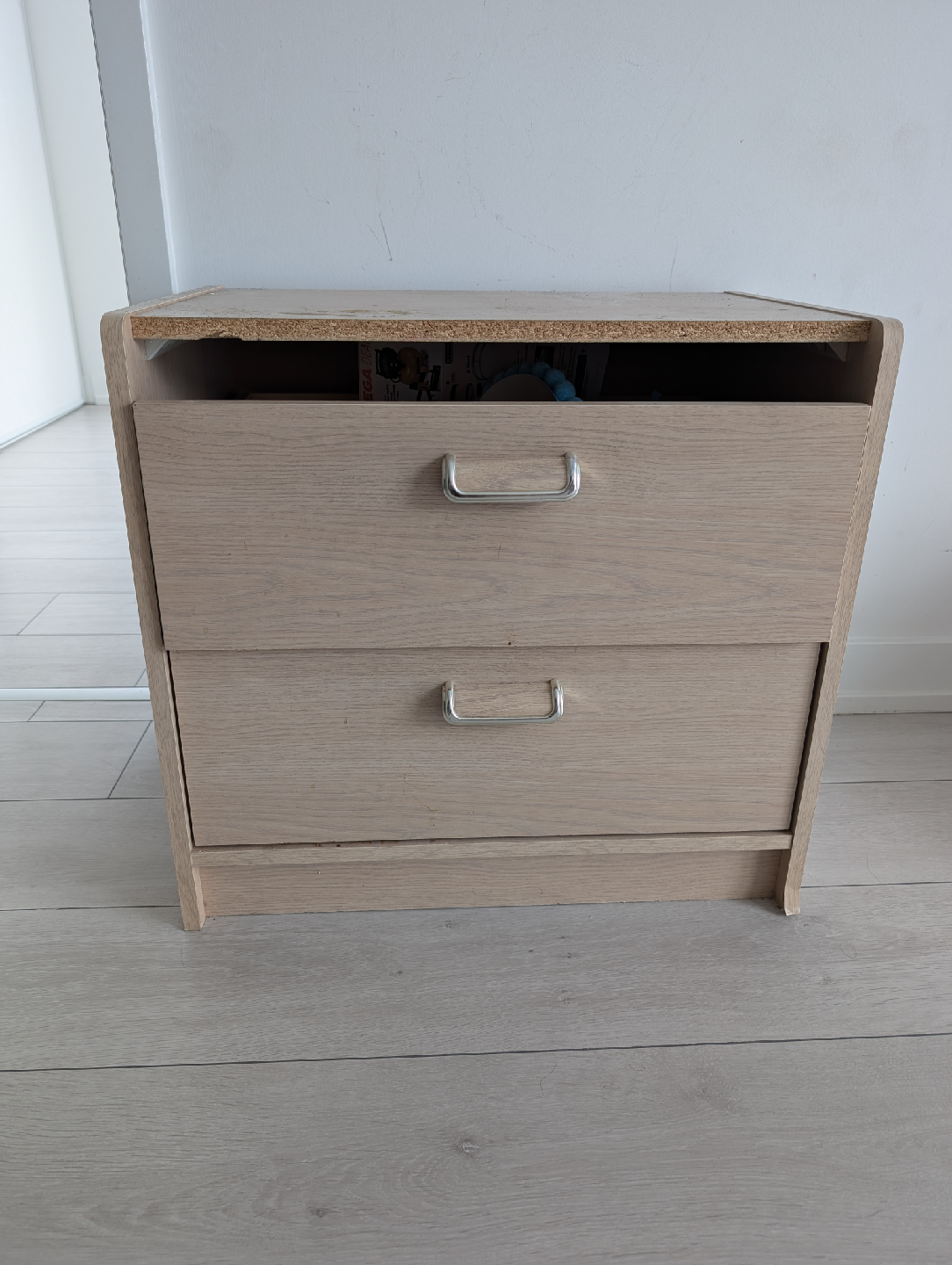 Wood 2-Drawer Nightstand ,🥕🥕 - photo 2