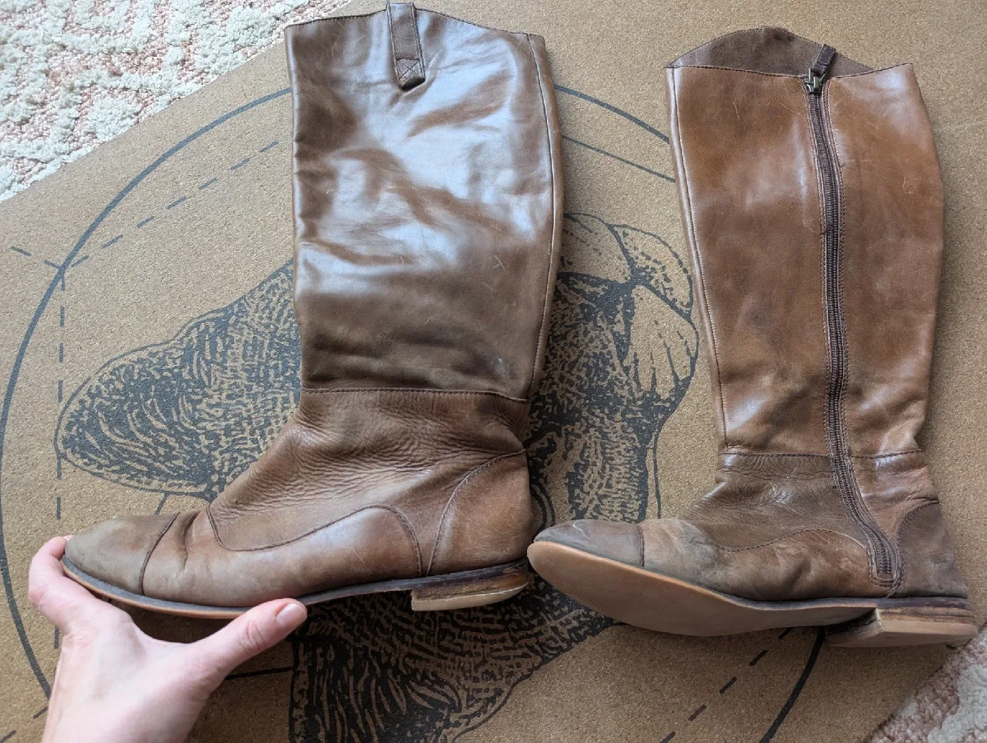 Rosegold Leather Boots image indicator(2)