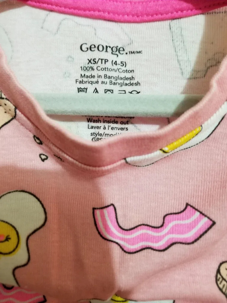 George Breakfast Pajama Set - Size XS (4-5) image indicator(2)