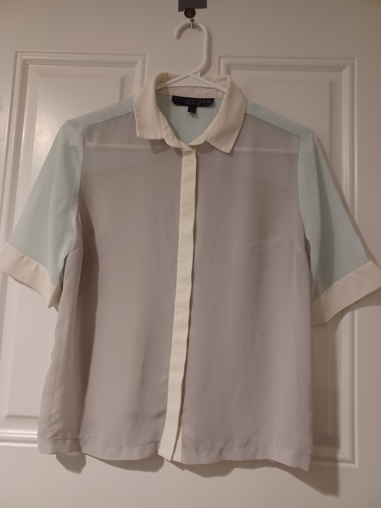 Topshop Petite Shirt - Size US 6