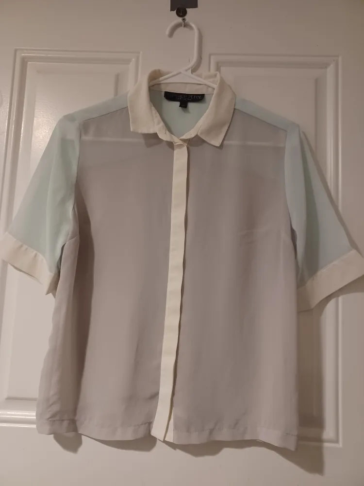 Topshop Petite Shirt - Size US 6 thumbnail