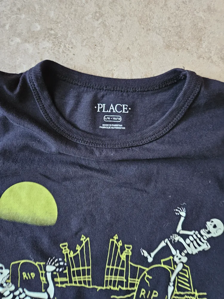 Children's Place Skeleton Long Sleeve Shirt - Size L (10/12) image indicator(2)