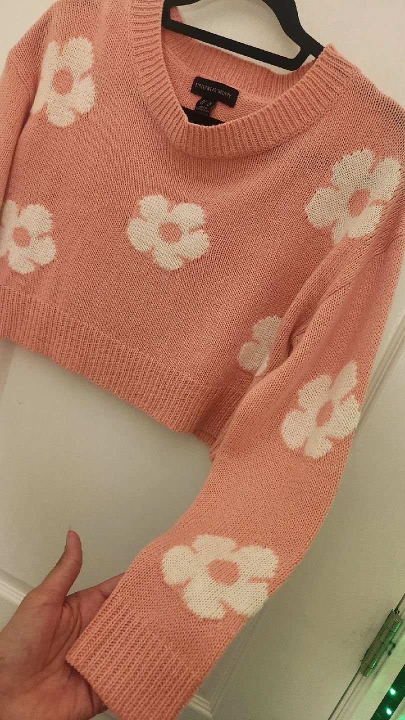 Streetwear Society Pink Floral Sweater - Size M image indicator(8)