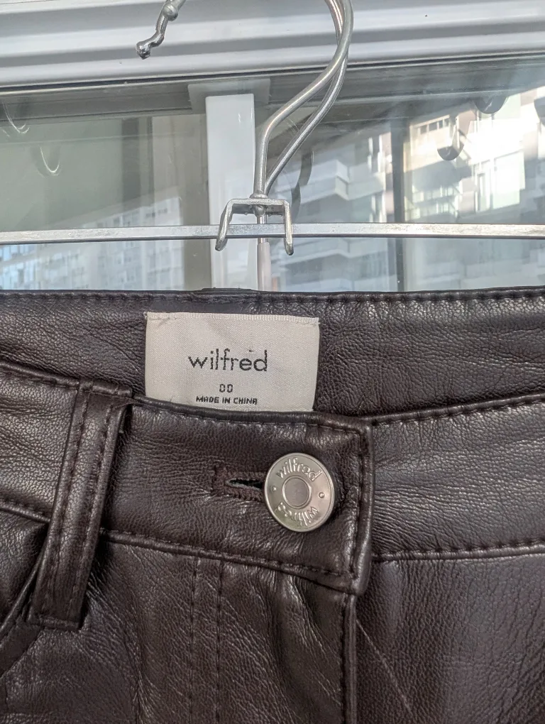 Wilfred Vegan Leather Pants - Size 00 image indicator(2)