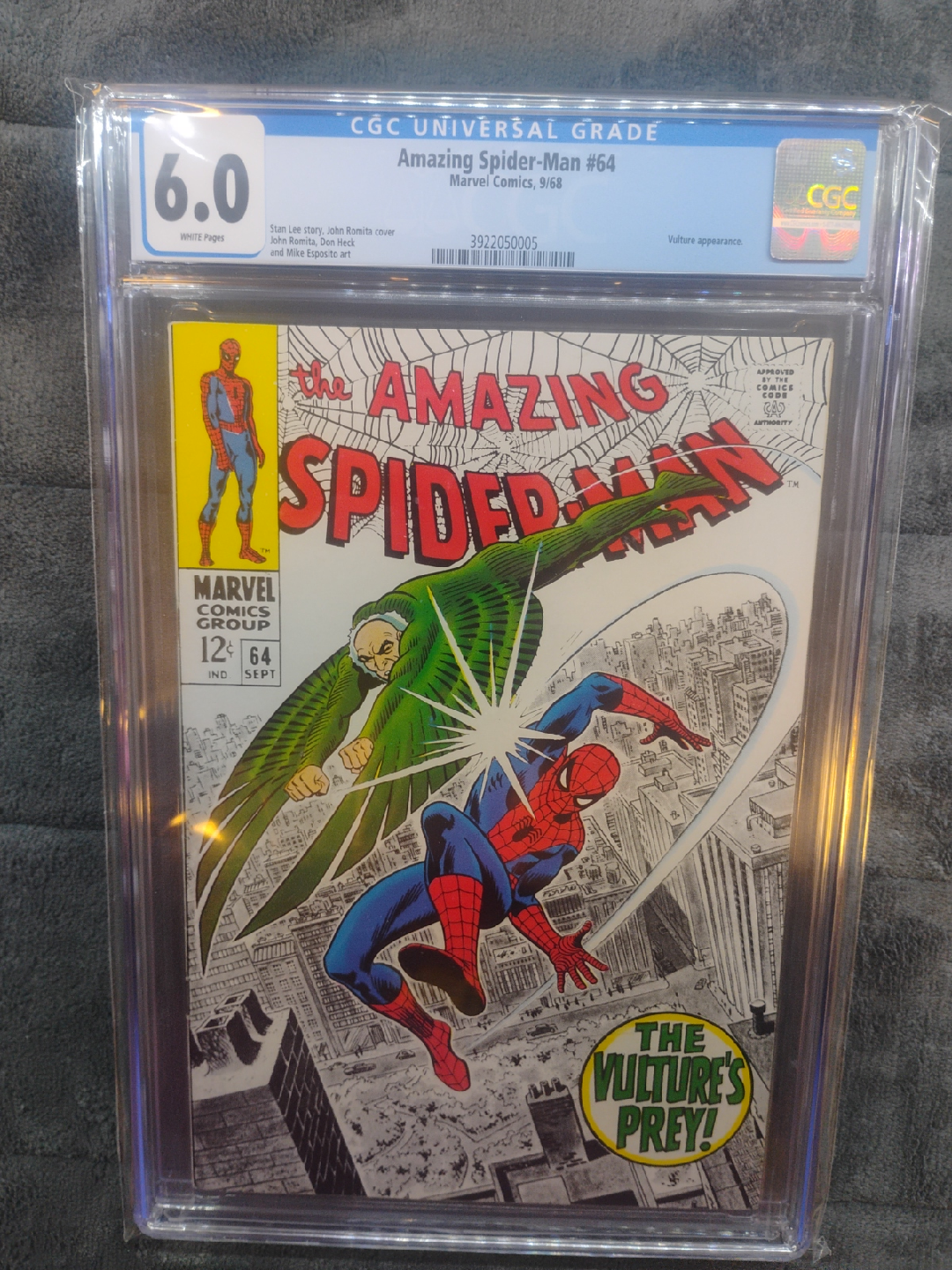 Amazing Spider-Man #64, CGC Universal Grade 6.0