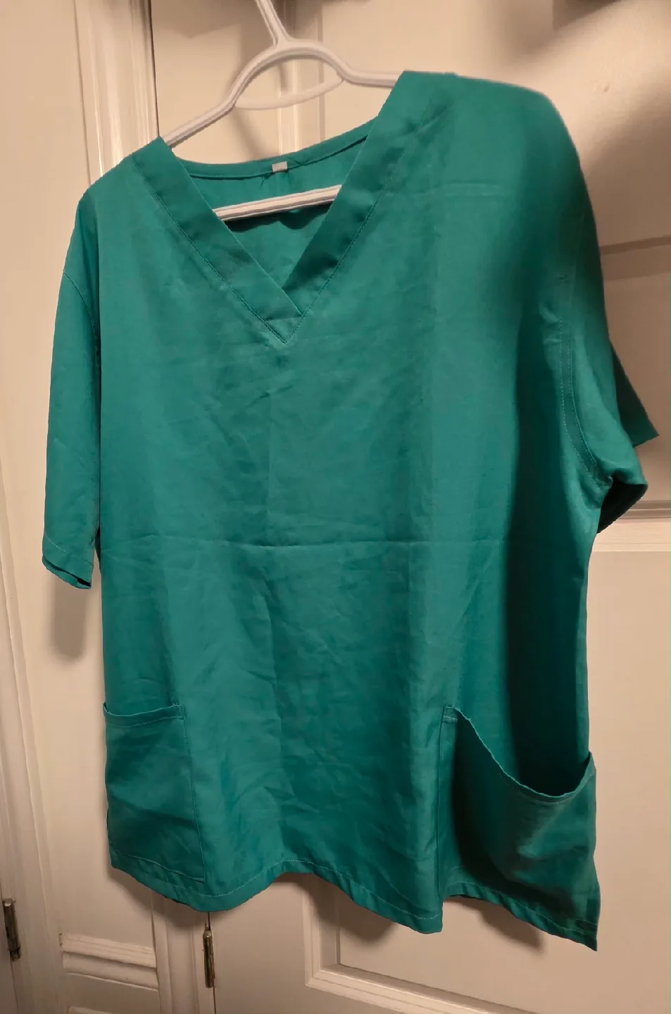 Womens Plus Teal Scrub Set - Top & Pants