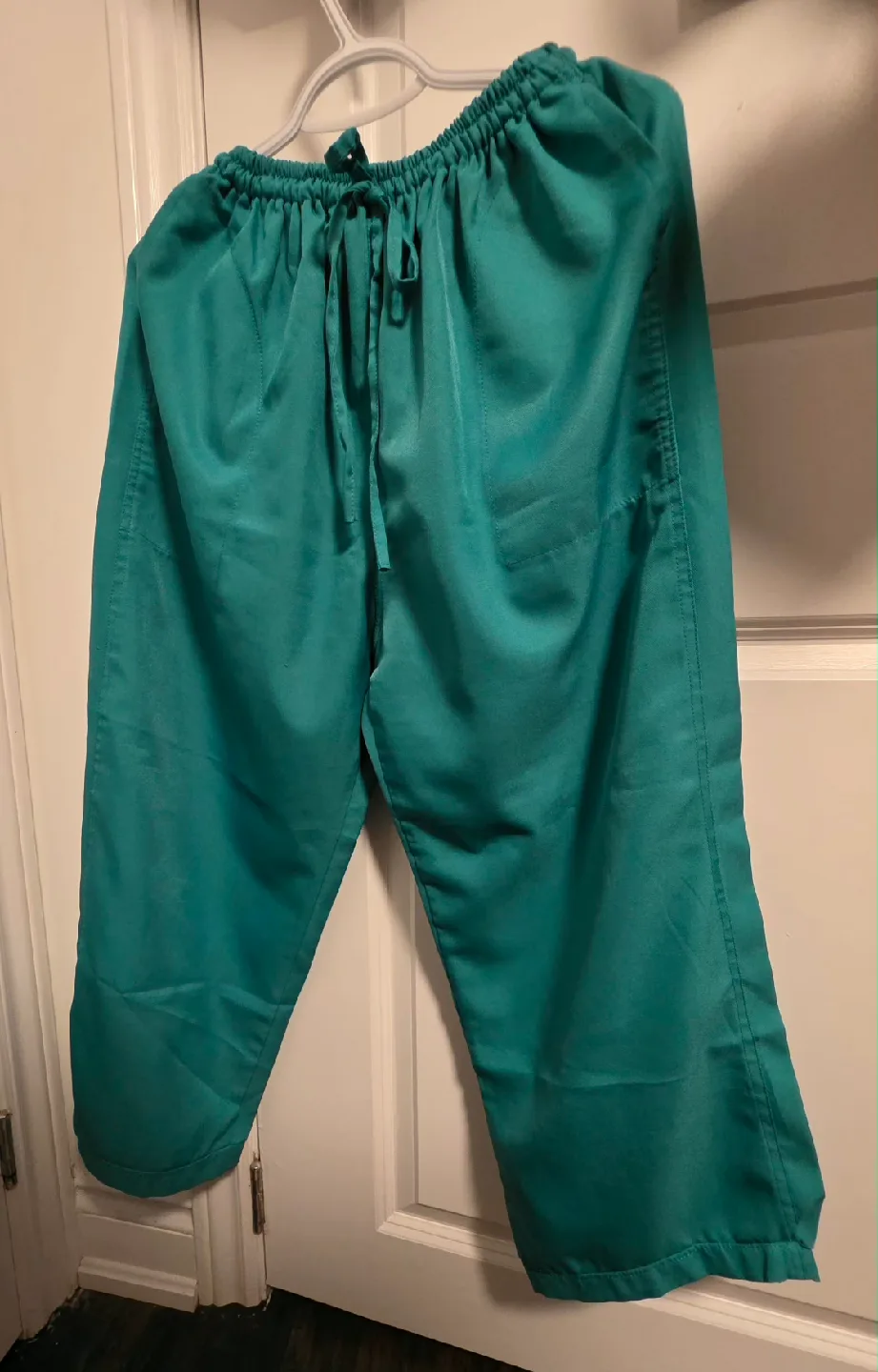 Womens Plus Teal Scrub Set - Top & Pants image indicator(2)