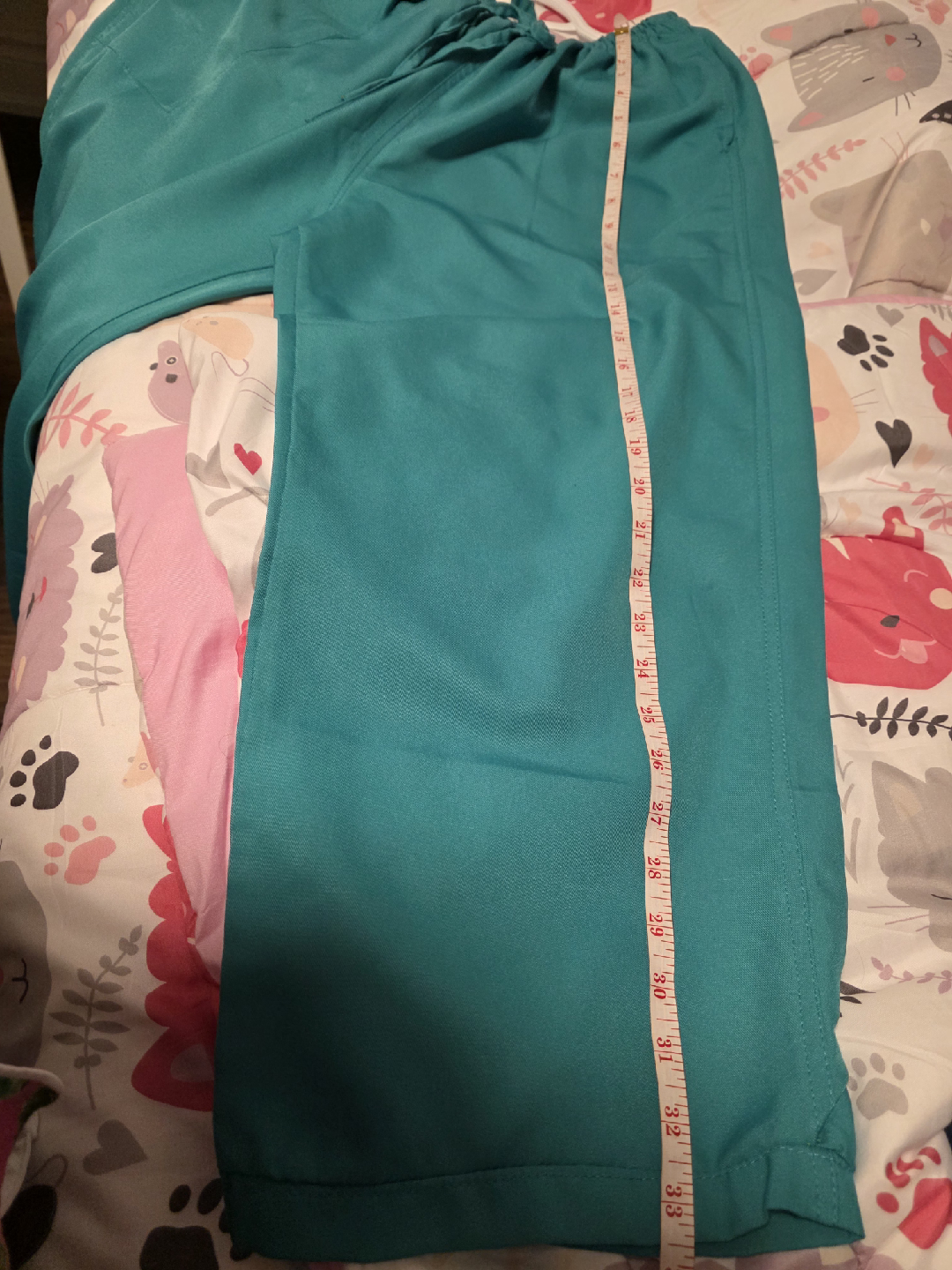 Womens Plus Teal Scrub Set - Top & Pants - photo 3