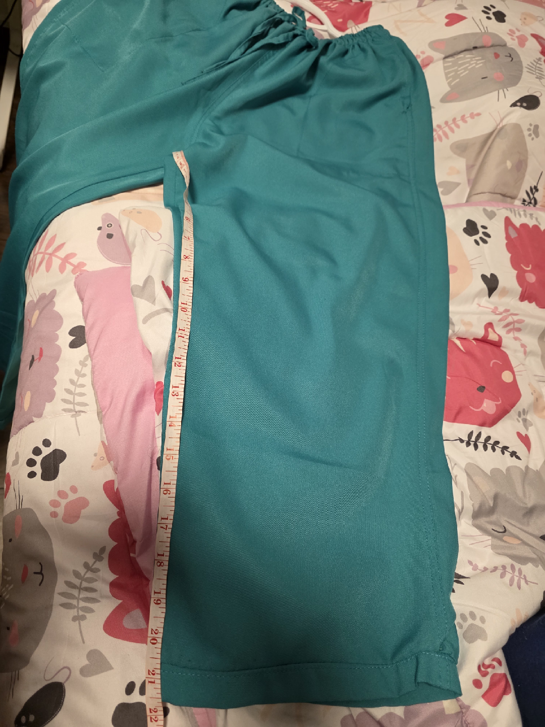 Womens Plus Teal Scrub Set - Top & Pants - photo 4