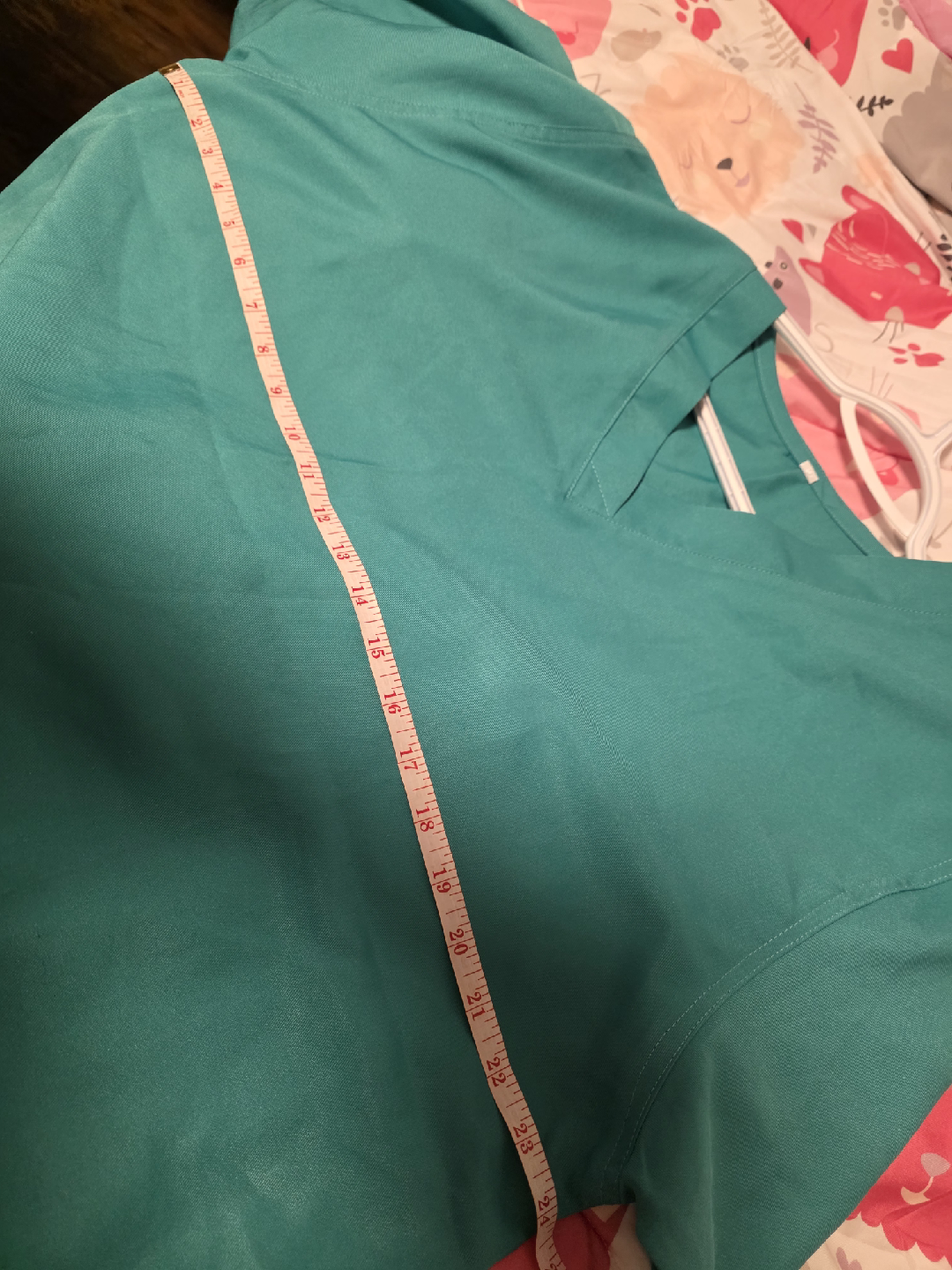 Womens Plus Teal Scrub Set - Top & Pants - photo 5
