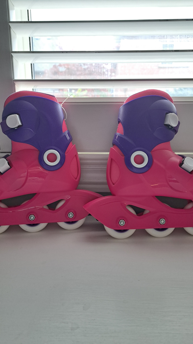 Oxelo Play 3 Girl Pink Roller Skates - US Size 1 - photo 2