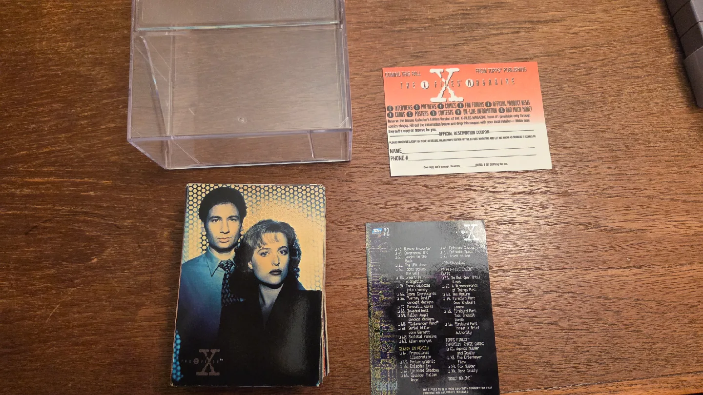 The X-Files Trading Cards Set Next to Mint thumbnail