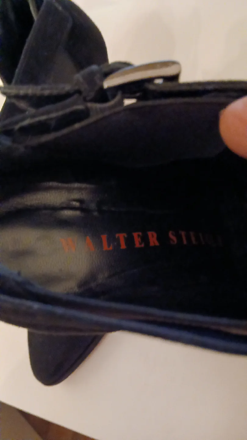 Walter Steiger Black Suede Ankle Boots image indicator(2)