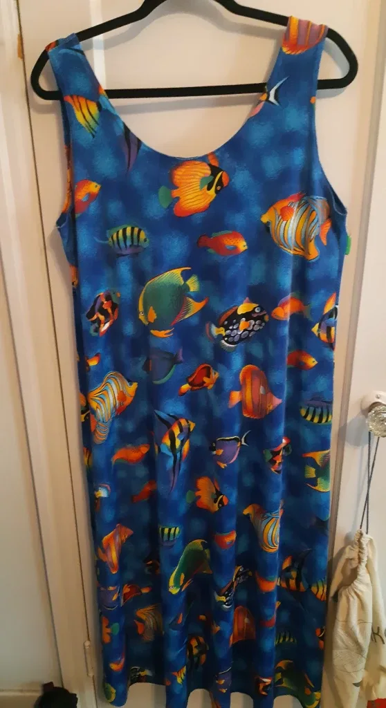 JOSTAR Fish Print Maxi Dress thumbnail