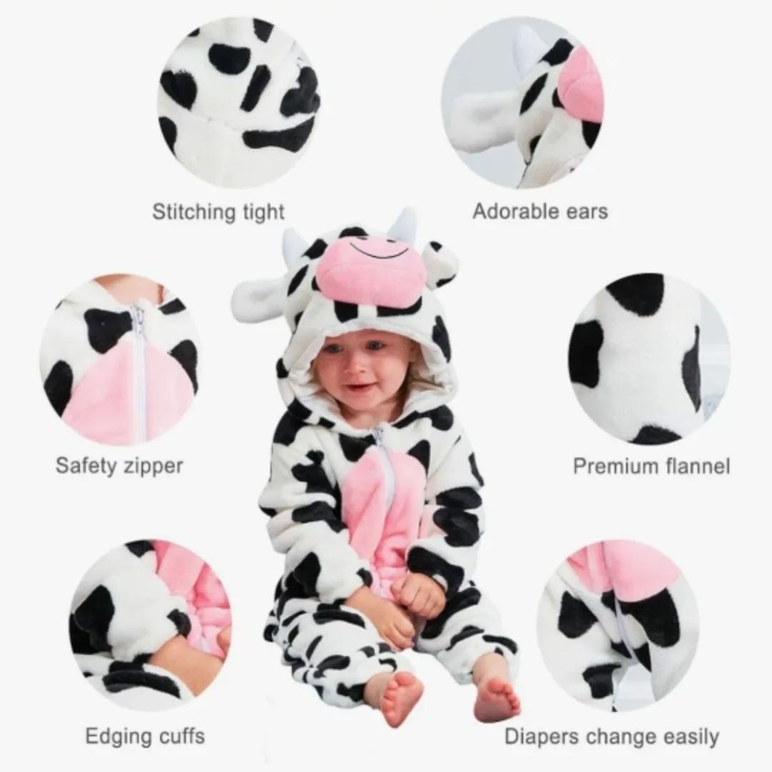 MICLHEY Cow Costume Onesie - Size 120 (30-36 Months) image indicator(8)