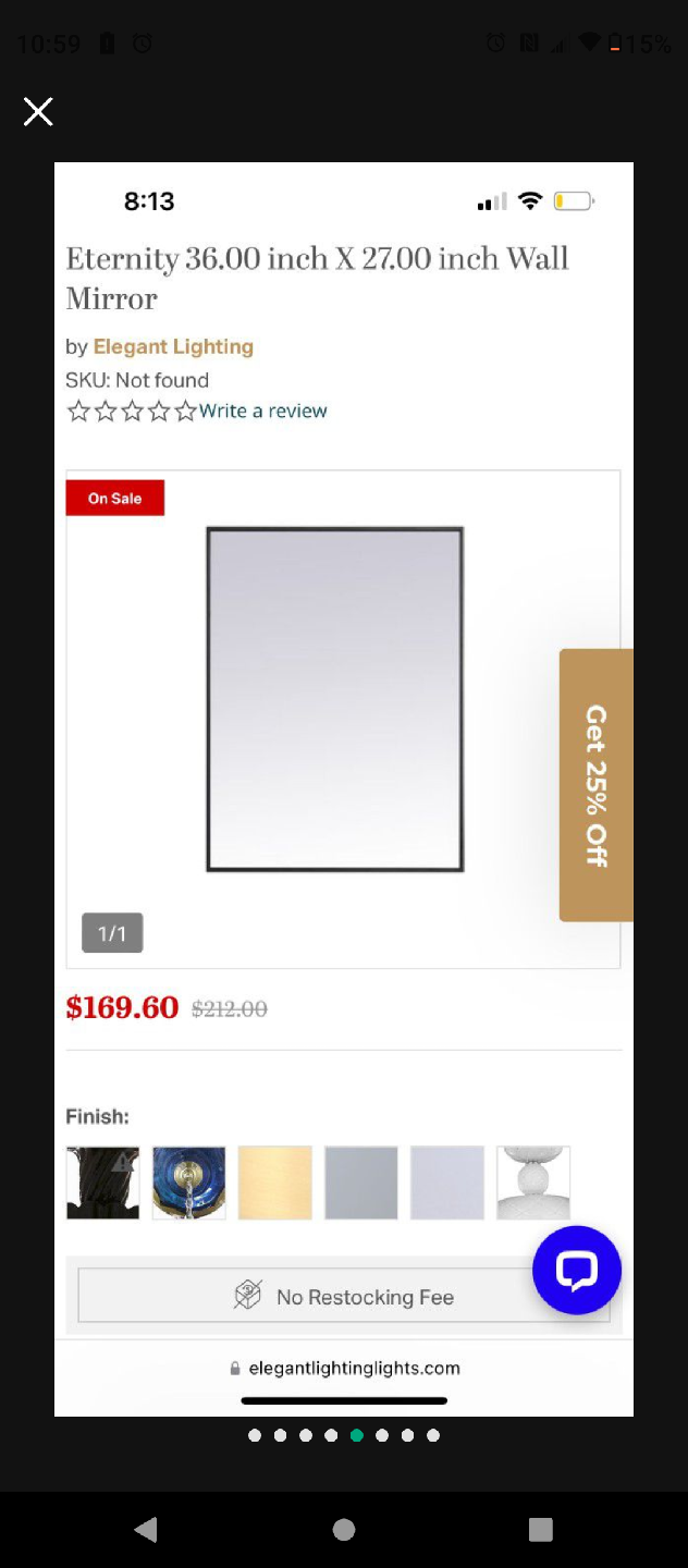 Wall Mirror 36x27 inch - photo 3